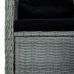 vidaXL Ensemble à manger de jardin 5 Pièces Gris clair