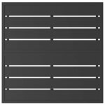 vidaXL Mobilier de jardin Noir Aluminium