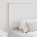 vidaXL Tête de lit avec tête de lit Blanc 90 cm Bois d'ingénierie