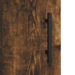 vidaXL Buffet haut Chêne fumé 69 5x34x180 cm Bois d'ingénierie
