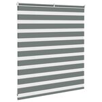 vidaXL Store zèbre gris foncé largeur du tissu 130 9 cm polyester