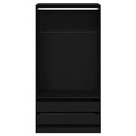 vidaXL Armoire Chêne noir 100 x 50 x 200 cm Bois d'ingénierie