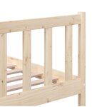 vidaXL Cadre de lit sans matelas bois massif 200x200 cm