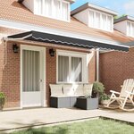 vidaXL Cadre d'auvent Anthracite 400 x 200 cm