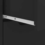 vidaXL Table de chevet VISNES noir 45x40x50 cm bois d'ingénierie