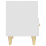 vidaXL Table de chevet Blanc 40x35x47 cm