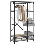 vidaXL Armoire à tiroirs sonoma gris 100x40x180 cm bois d'ingénierie