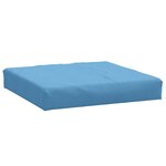 vidaXL Coussin de palette bleu mélangé 60x60x9 5 cm tissu