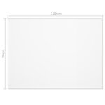 vidaXL Protecteur de table transparent 120x90 cm 2 mm PVC