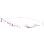 vidaXL Coussins de Matelas Blanc 140 x 200 cm