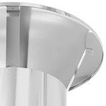 vidaXL Extension de Conduit Argent 35 x 35 x 65 cm Acier inoxydable