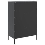vidaXL Buffet haut noir 68x39x101 5 cm acier