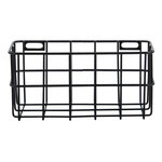 Panier de fil  noir  16 5x8x8cm  y compris fixation