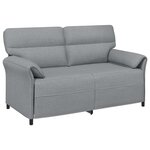 vidaXL Canapé 100  polyester  cadre en métal  MDF  Contreplaqué