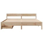 vidaXL Cadre de lit sans matelas 160x200 cm bois massif de pin
