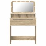 vidaXL Tables de maquillage pour chambre avec tiroir Chêne Sonoma
