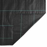 vidaXL Membrane anti-mauvaises herbes noir 1x10 m PP