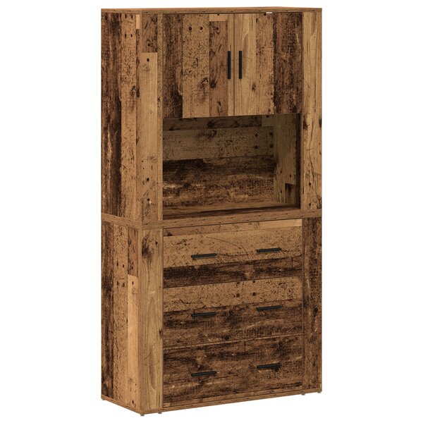 vidaXL Buffet en bois ancien 80x33x150 cm