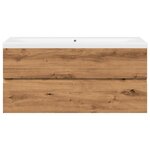vidaXL Armoire lavabo avec bassin intégré chêne artisanal