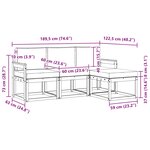 vidaXL Ensemble de canapés d'extérieur 4 pc