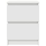 vidaXL Meuble TV blanc 40x35x54 cm bois d'ingénierie
