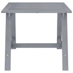 vidaXL Table à dîner de jardin Gris 88x88x74 cm Bois d'acacia massif