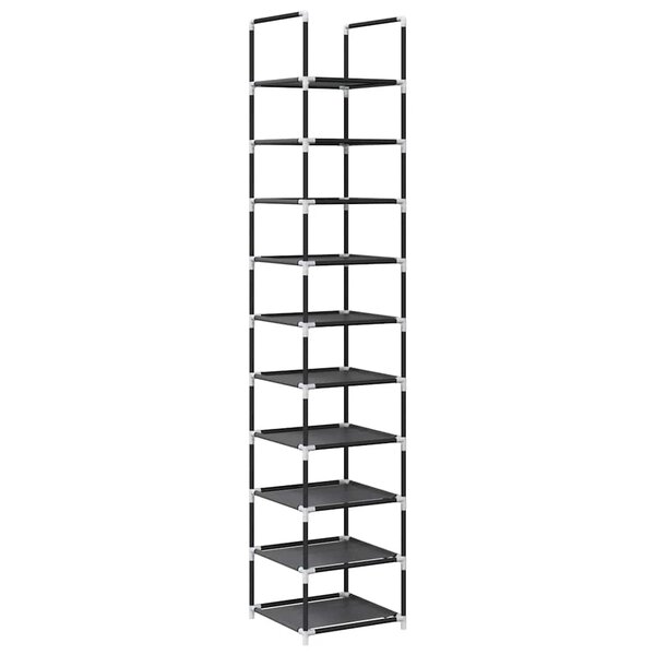 vidaXL Étagère à chaussures 10 niveaux 33x33x174 cm tissu non-tissé