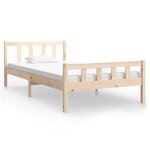 vidaXL Cadre de lit bois massif 100x200 cm