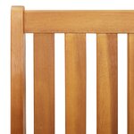 vidaXL Banc de jardin 122.5x77x74 cm Bois d'acacia massif