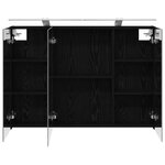 vidaXL Armoire Miroir de Salle de Bain Chêne noir 100 x 14 5 x 70 cm