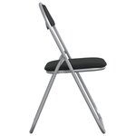 vidaXL Chaise pliante 2 Pièces Noir et gris 48 x 43 5 x 81 cm Simili cuir
