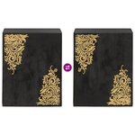 vidaXL Meuble mural Noir 38 x 33 x 48 cm Bois de mangue massif