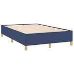 vidaXL Cadre de lit bleu 120x190 cm tissu
