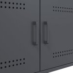 vidaXL Table basse anthracite 68x50x50 5 cm acier laminé à froid