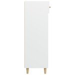 vidaXL Armoire à chaussures Blanc 60x35x105 cm Bois d'ingénierie