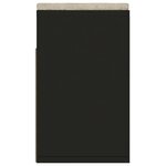 vidaXL Banc à chaussures et coussin Noir 104x30x49cm Bois d'ingénierie
