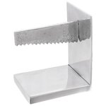 vidaXL Serre-livres 2 Pièces Argent 11x14x17 5 cm Aluminium Scie