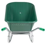 vidaXL Brouette vert 90 L 150 kg acier galvanisé et plastique