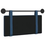 vidaXL Tête de lit suspendue Bleu Tissu