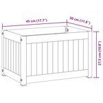 vidaXL Jardinière 45x30x27 5 cm bois massif d'acacia et acier