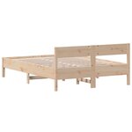 vidaXL Cadre de lit sans matelas 140x190 cm bois de pin massif