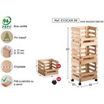 Caisse de rangement sur roulettes evolution (lot de 3)