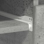 vidaXL Bureau Gris béton 90x45x76 cm Bois d’ingénierie