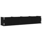 Étagère murale CD vidaXL Chêne noir 100x18x18 cm en bois d'ingénierie