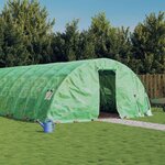 vidaXL Serre avec cadre en acier vert 40 m² 8x5x2 3 m