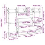 vidaXL Ensemble d'étagères murales avec étagère 6 Pièces Chêne artisanal