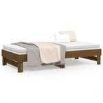 vidaXL Lit coulissant Marron miel 2x(75x190) cm Bois de pin massif