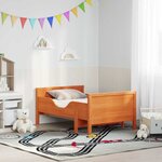 vidaXL Cadre de lit Marron cire 80 x 200 cm Bois massif en pin