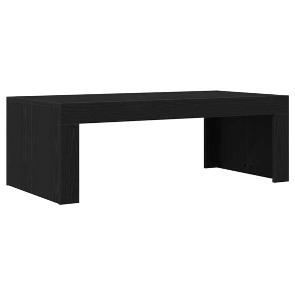 vidaXL Table basse Noir Bois d'ingénierie