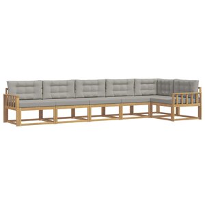 vidaXL Ensemble de canapés d'extérieur 4 pc Blanc et gris clair